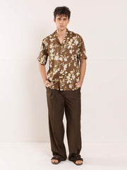 Satin Bloom Resort Shirt